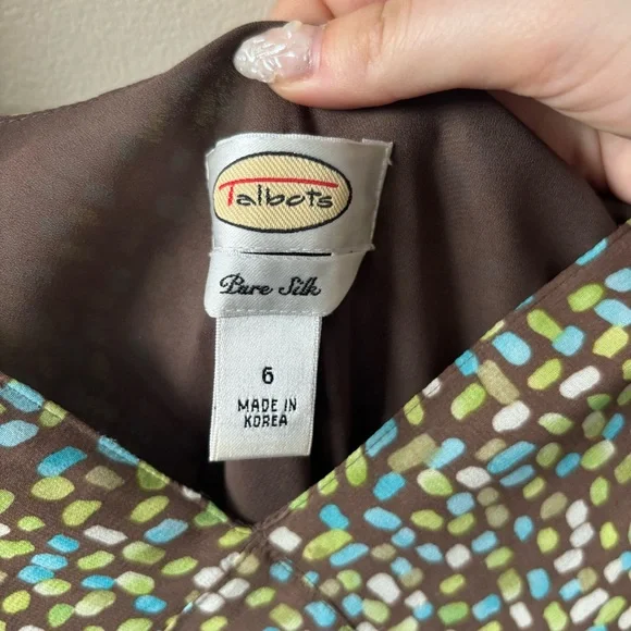 Talbots Silk Flowy Maxi Dress - Picture 3 of 7